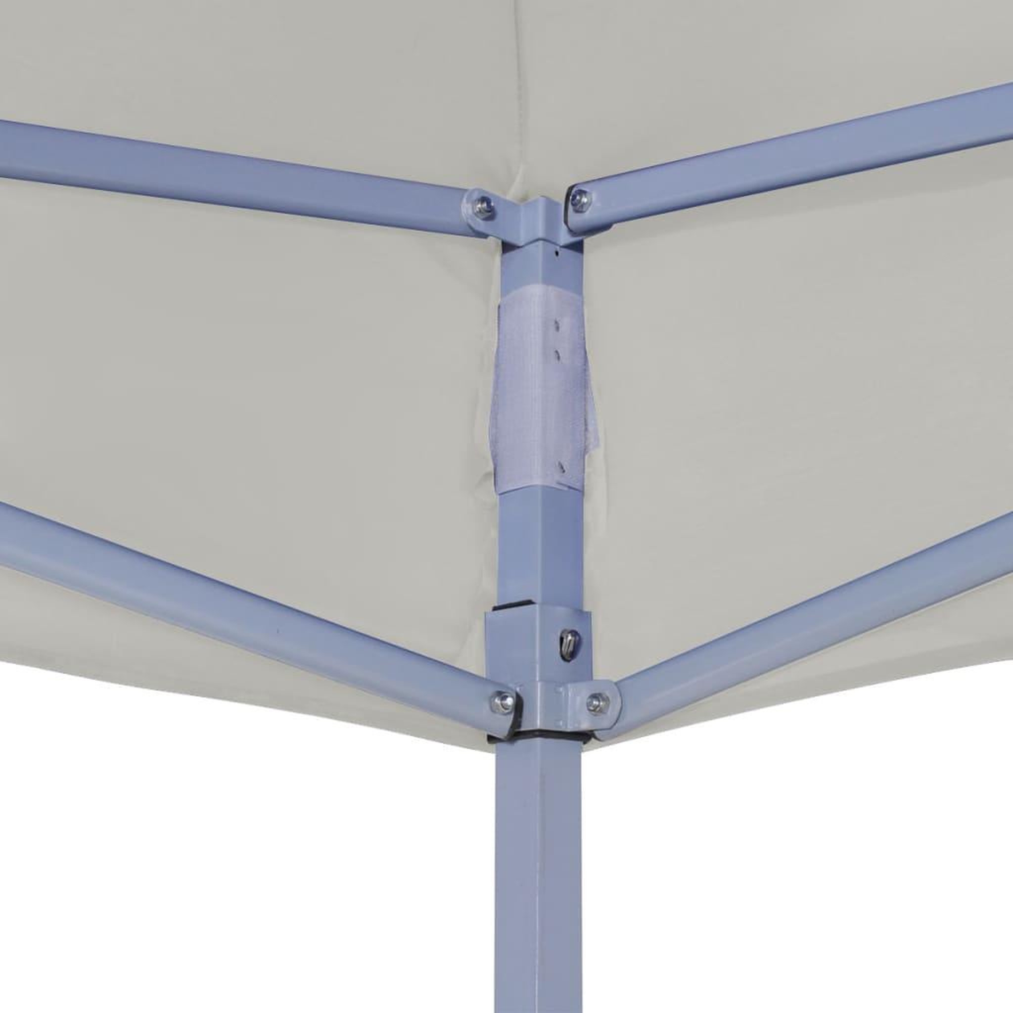 Voir la diapositive 3 : VIDAXL Tente de reception pliable professionnelle 2x2 m Acier Creme