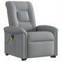 Voir la diapositive 4 : VIDAXL Fauteuil inclinable de massage electrique Gris clair Tissu