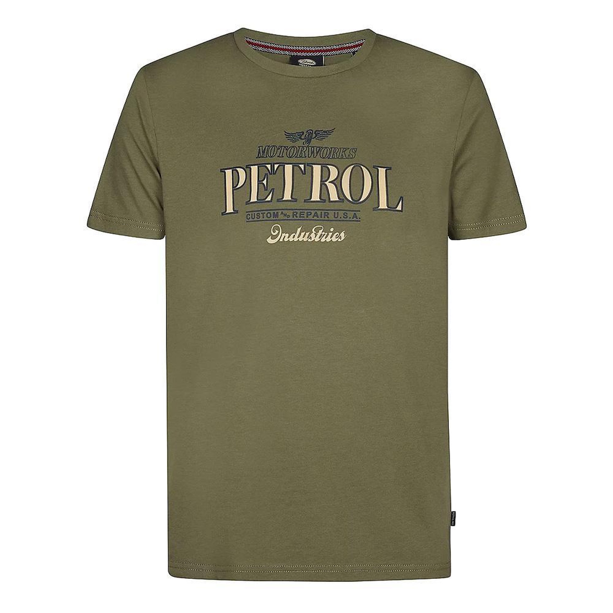 Voir la diapositive 1 : Petrol Industries T-Shirt Kaki/Orange Homme Petrol Industries Classics