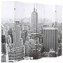 VIDAXL Cloison de separation pliable 228x170 cm New York Noir et blanc