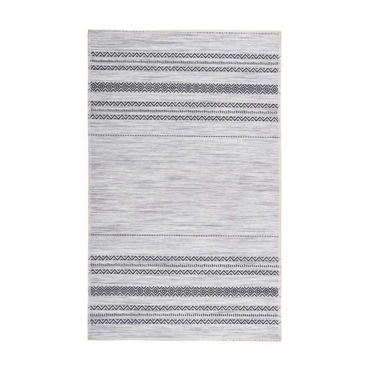 Paris Prix Tapis Tissé Imprimé à Poils Plats  Maya  Gris