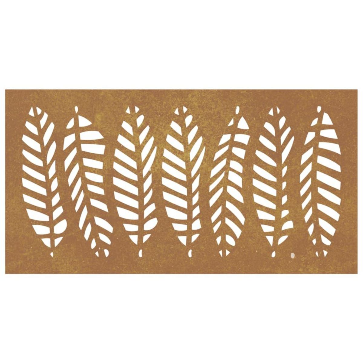 VIDAXL Decoration murale jardin 105x55 cm acier corten design feuille