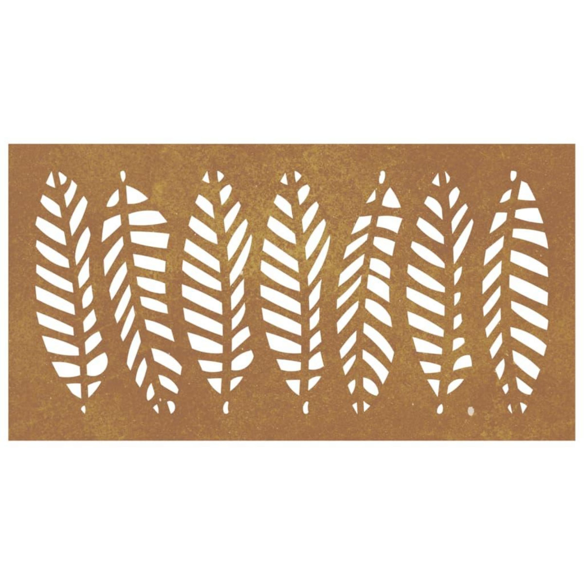 VIDAXL Decoration murale jardin 105x55 cm acier corten design feuille
