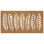 Voir la diapositive 4 : VIDAXL Decoration murale jardin 105x55 cm acier corten design feuille