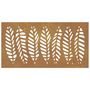 Voir la diapositive 4 : VIDAXL Decoration murale jardin 105x55 cm acier corten design feuille