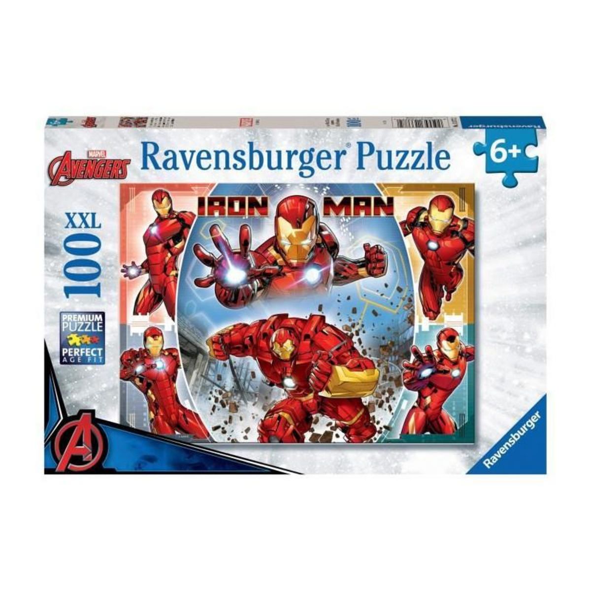 RAVENSBURGER Ravensburger-MARVEL HEROS-Puzzle 100 pieces XXL - Le puissant Iron Man / Marvel Avengers-4005556133772-A partir de 6 ans
