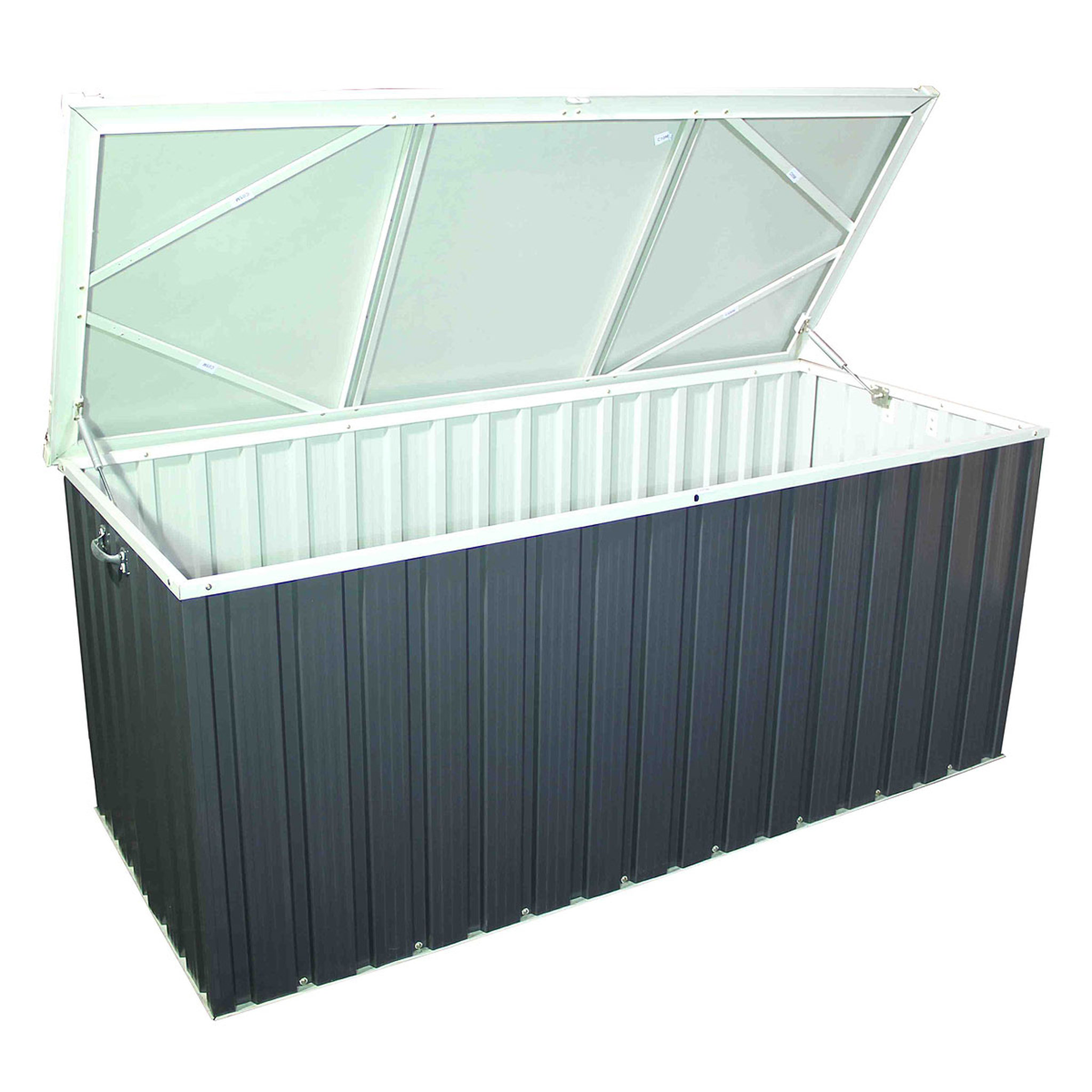 Voir la diapositive 2 : DURAMAX Coffre de jardin métal Alford
