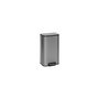 Voir la diapositive 1 : FIVE Poubelle de Cuisine à Pédale  Inox  30L Gris