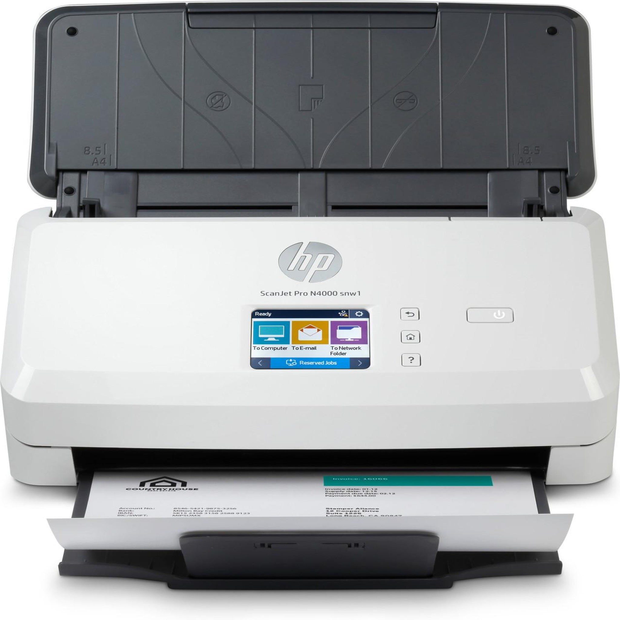 Voir la diapositive 2 : HP Hp scanjet pro n4000 snw1 sheet-feed scanner alimentation papier de scanner 600 x 600 dpi a4 noir, blanc