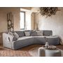Voir la diapositive 2 : BEST MOBILIER Siena - canapé d'angle droit - 5 places - en tissu