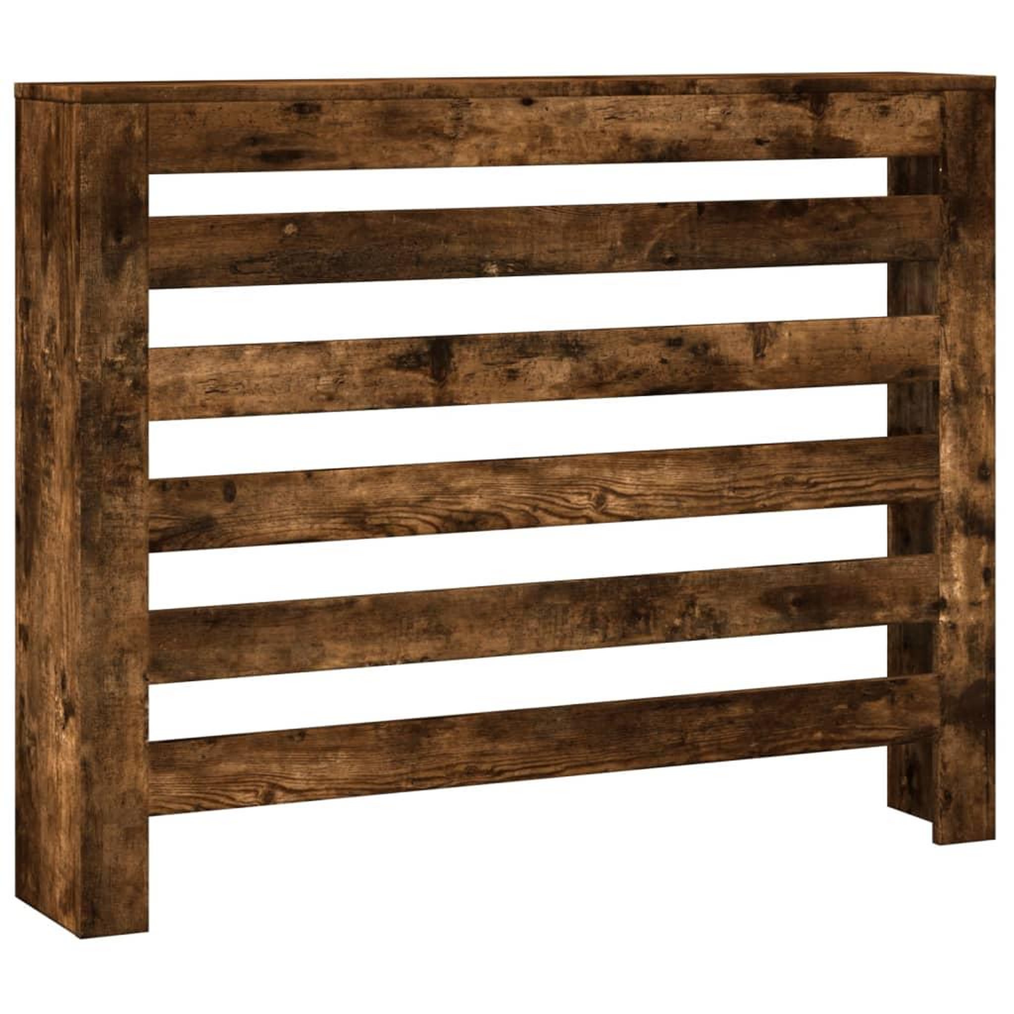 Voir la diapositive 2 : VIDAXL Cache-radiateur chene fume 104x20x82 cm bois d'ingenierie