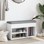 Voir la diapositive 3 : VIDAXL Banc a chaussures blanc 82x32x45,5 cm bois d'ingenierie