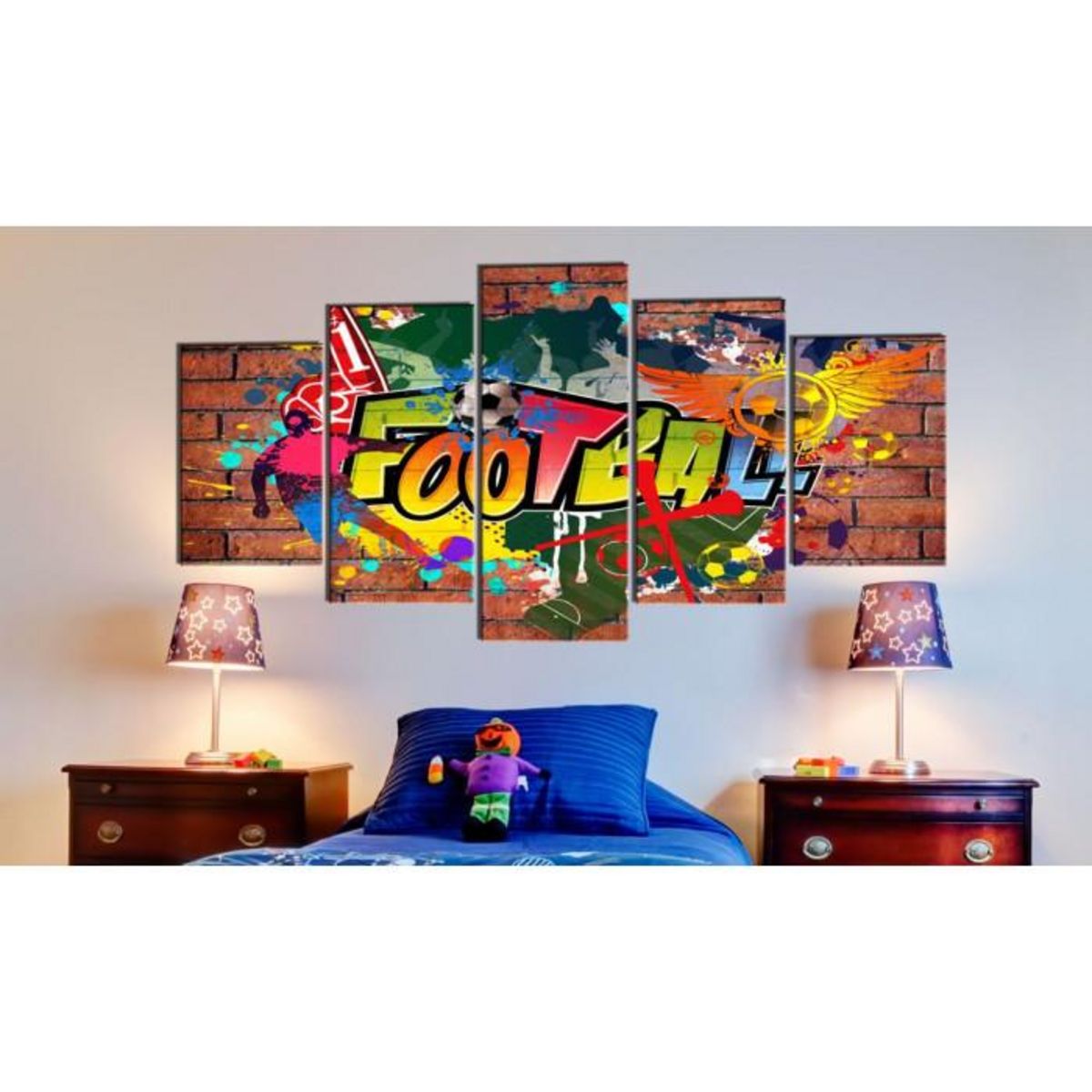 Paris Prix Tableau Imprimé  Football Graffiti