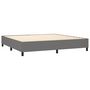 Voir la diapositive 5 : VIDAXL Sommier a lattes de lit et matelas et LED Gris fonce 200x200 cm