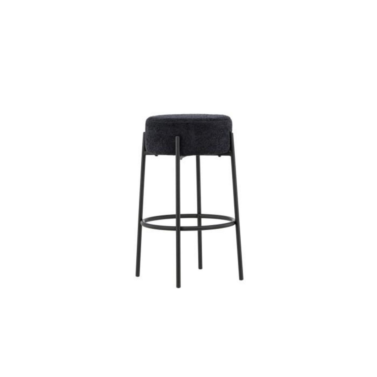 Paris Prix Tabouret de Bar Bouclette  Tucson  70cm Noir