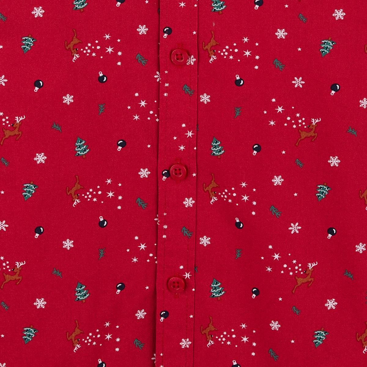 INEXTENSO Chemise de Noël rouge garçon 