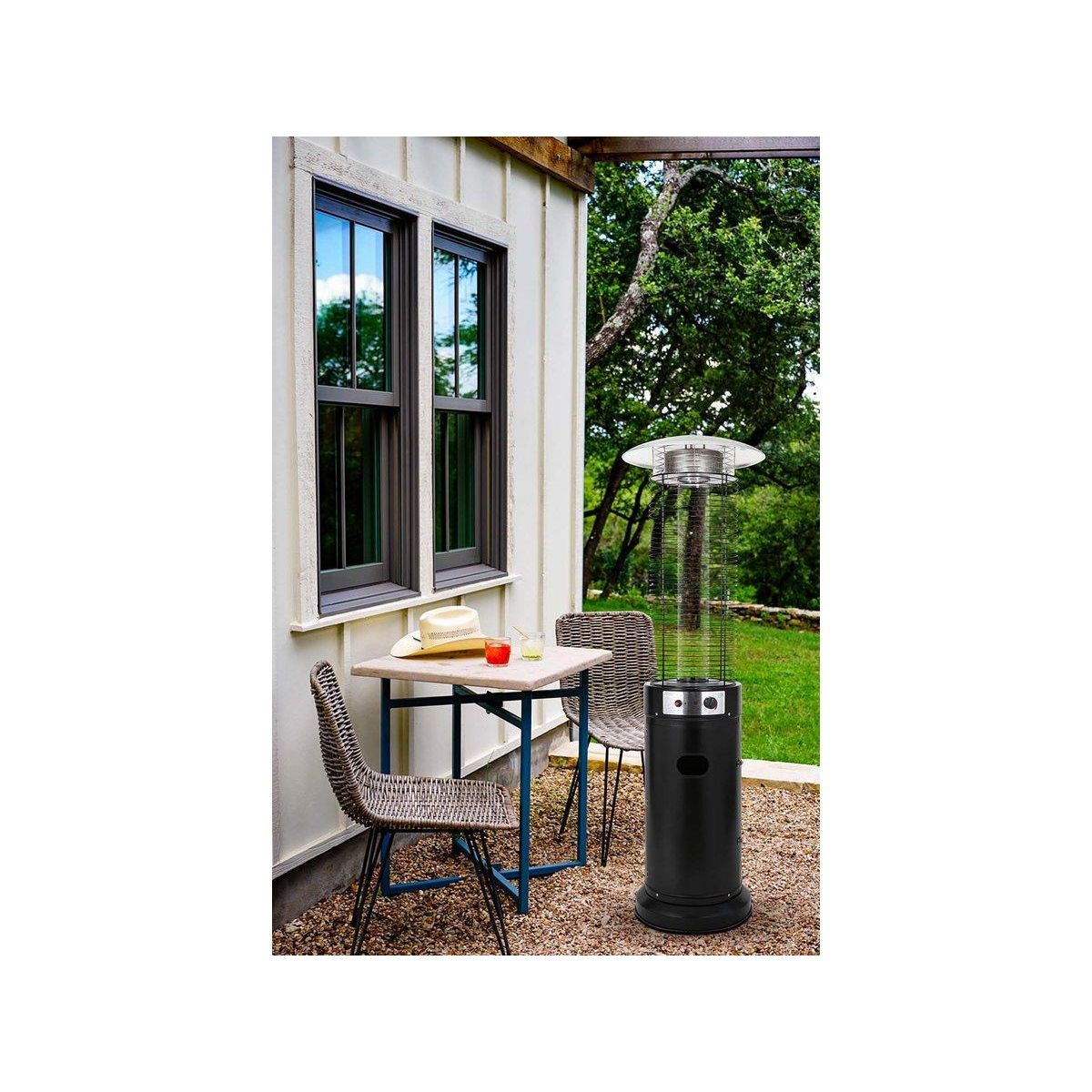 Habitat et Jardin Parasol chauffant gaz  Flamma  11 KW - Noir