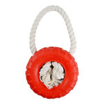 Paris Prix Jouet pour Chien  Pneu & Corde  25cm Rouge