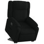 Voir la diapositive 3 : VIDAXL Fauteuil inclinable noir tissu