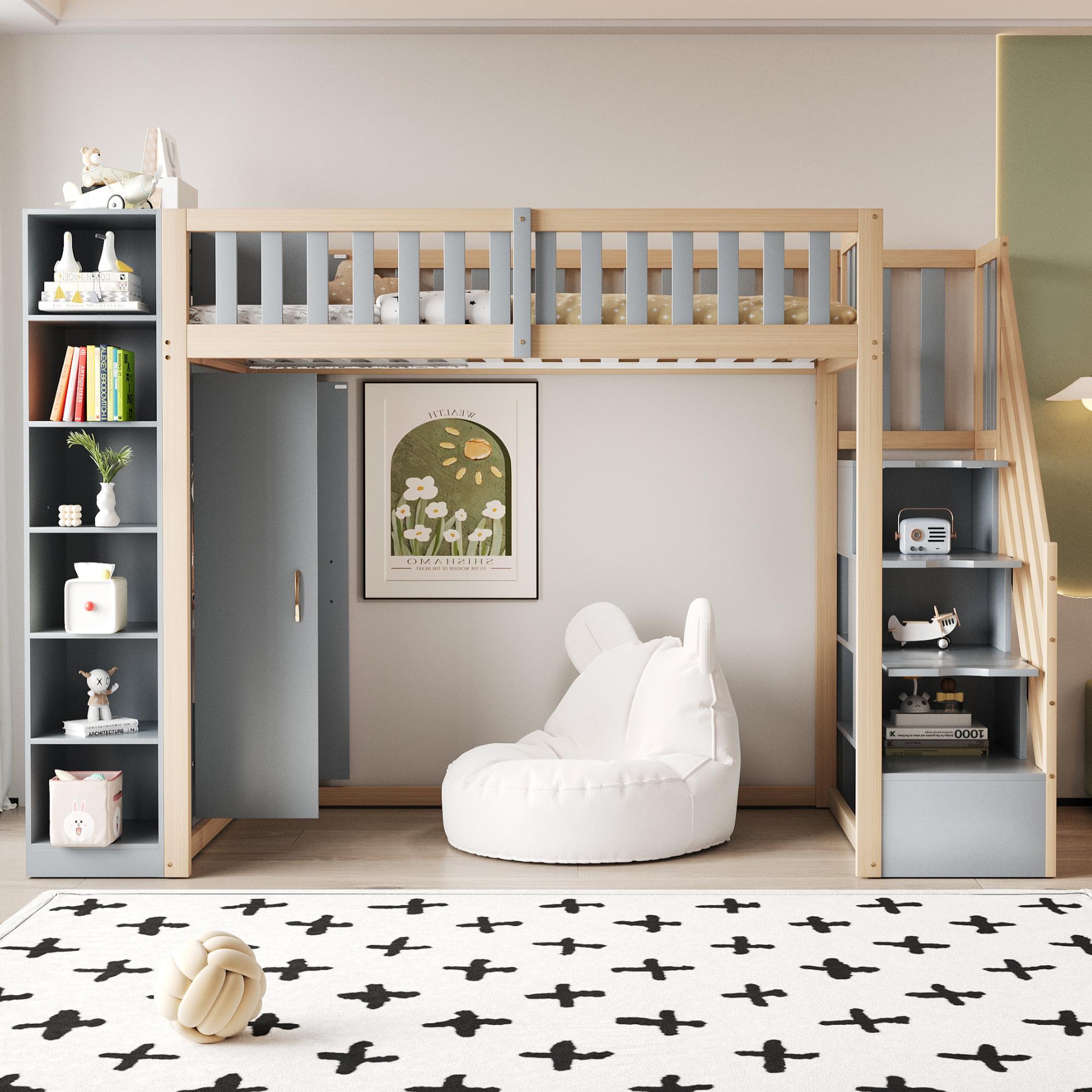 Voir la diapositive 4 : MERAX Lit mezzanine enfant