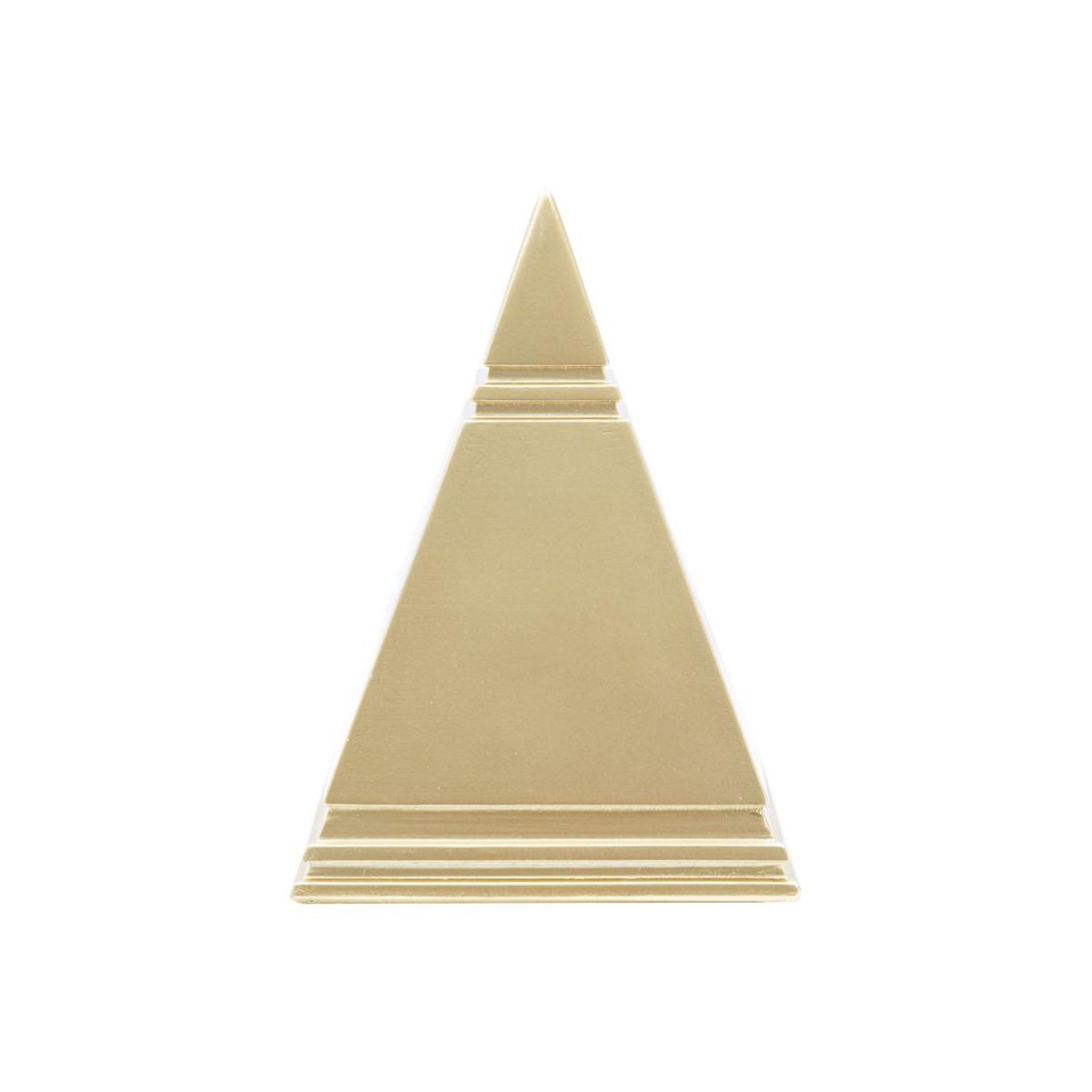 Voir la diapositive 4 : Paris Prix Pyramide déco en résine  ellios  15cm or
