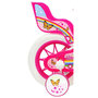 Voir la diapositive 2 : Vélo enfant - Modèle 12'' Fille  Unicorn  pour enfant de 85/100 cm avec stabilisateurs à molettes - 1 Frein - Panier avant - Porte poupée arrière