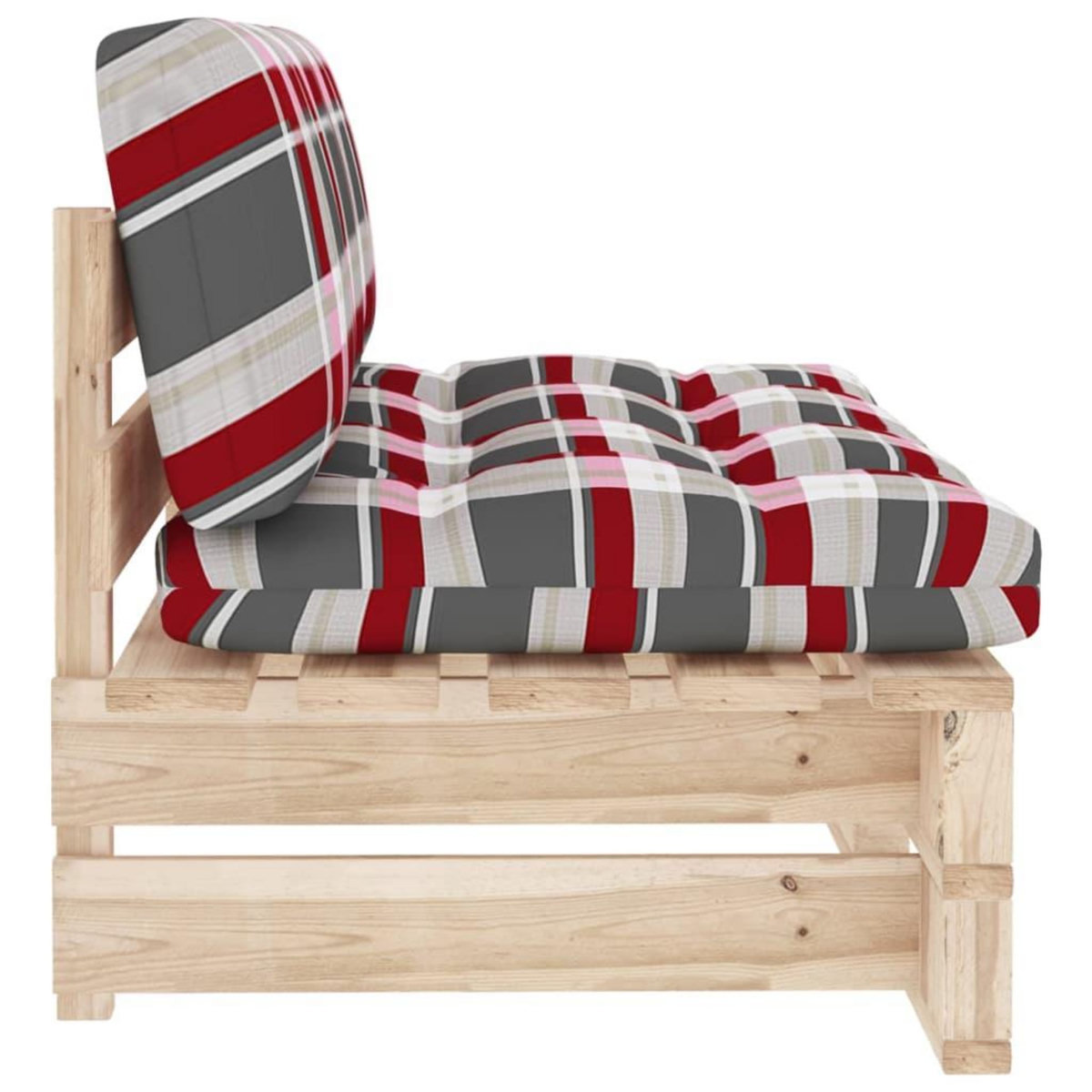 VIDAXL Canape central palette de jardin bois de pin impregne