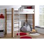 Voir la diapositive 1 : JUNIOR PROVENCE Lit Mezzanine évolutif 90x190 cm avec sommier lattes en pin massif CODY