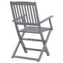 Voir la diapositive 5 : VIDAXL Chaises pliables d'exterieur lot de 4 Bois d'acacia solide