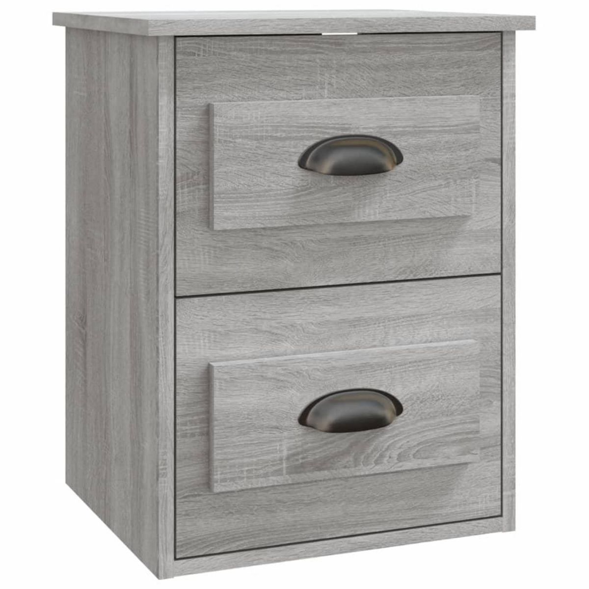 VIDAXL Table de chevet murale sonoma gris 41,5x36x53 cm