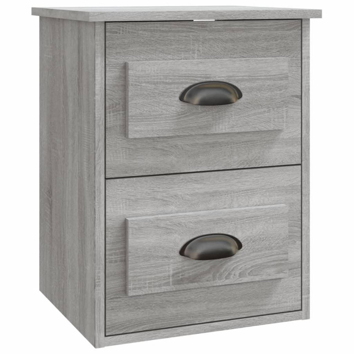 VIDAXL Table de chevet murale sonoma gris 41,5x36x53 cm