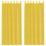 Voir la diapositive 2 : VIDAXL Rideaux en voile avec passe-tringles 2 pcs jaune