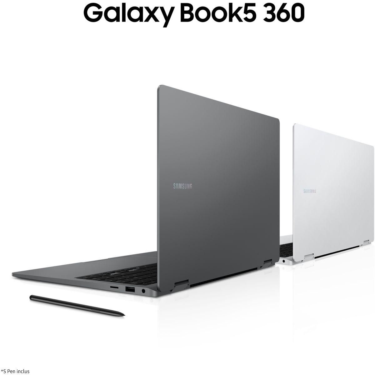 Samsung Ordinateur portable Galaxy Book5 360 15.6'' Copilot+ PC Gris