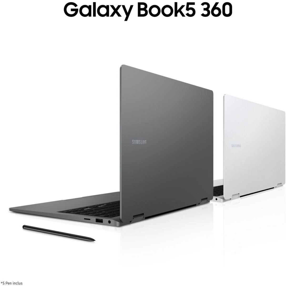 Samsung Ordinateur portable Galaxy Book5 360 15.6'' Copilot+ PC Gris