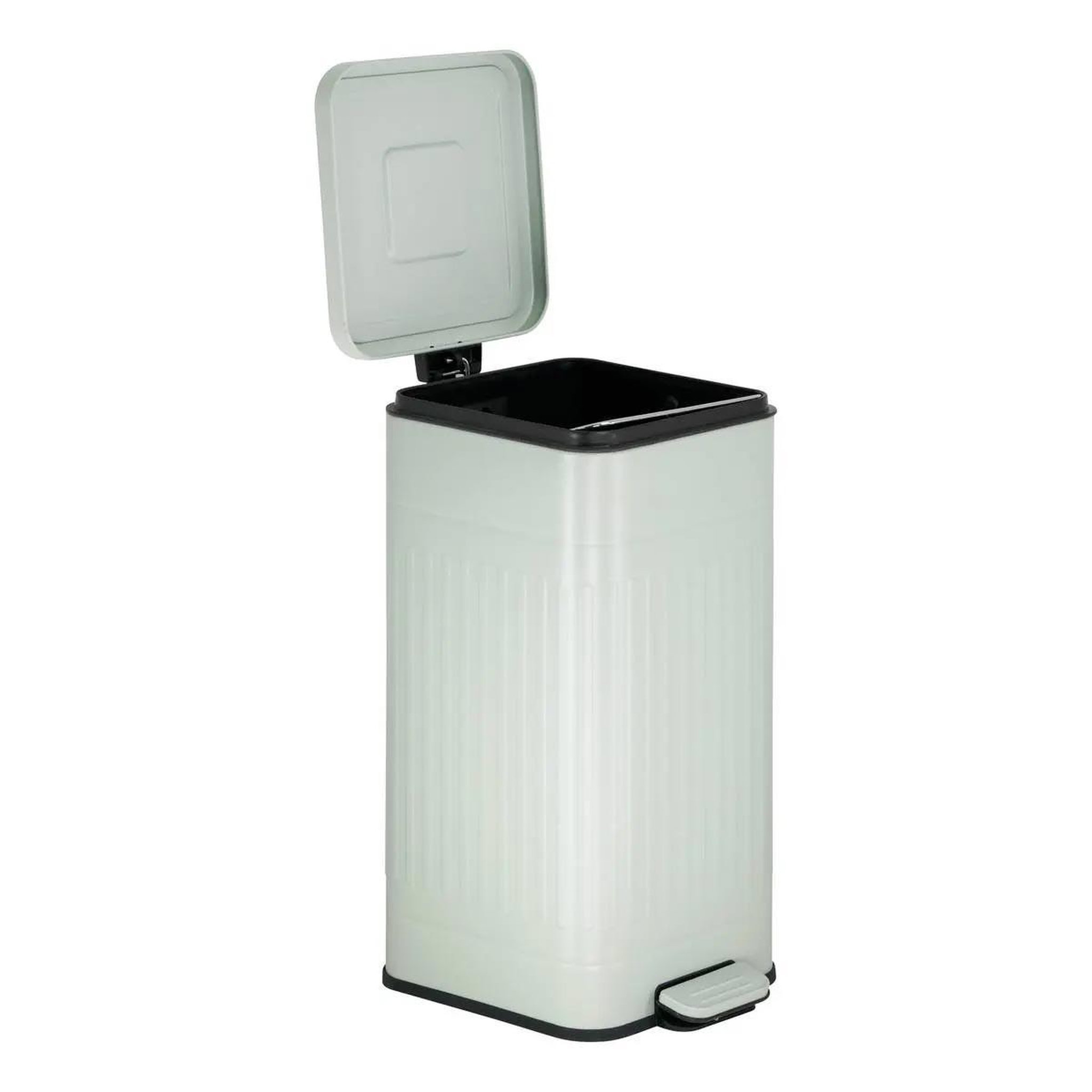 Voir la diapositive 2 : FIVE Poubelle de cuisine en métal  nova  30l vert céladon