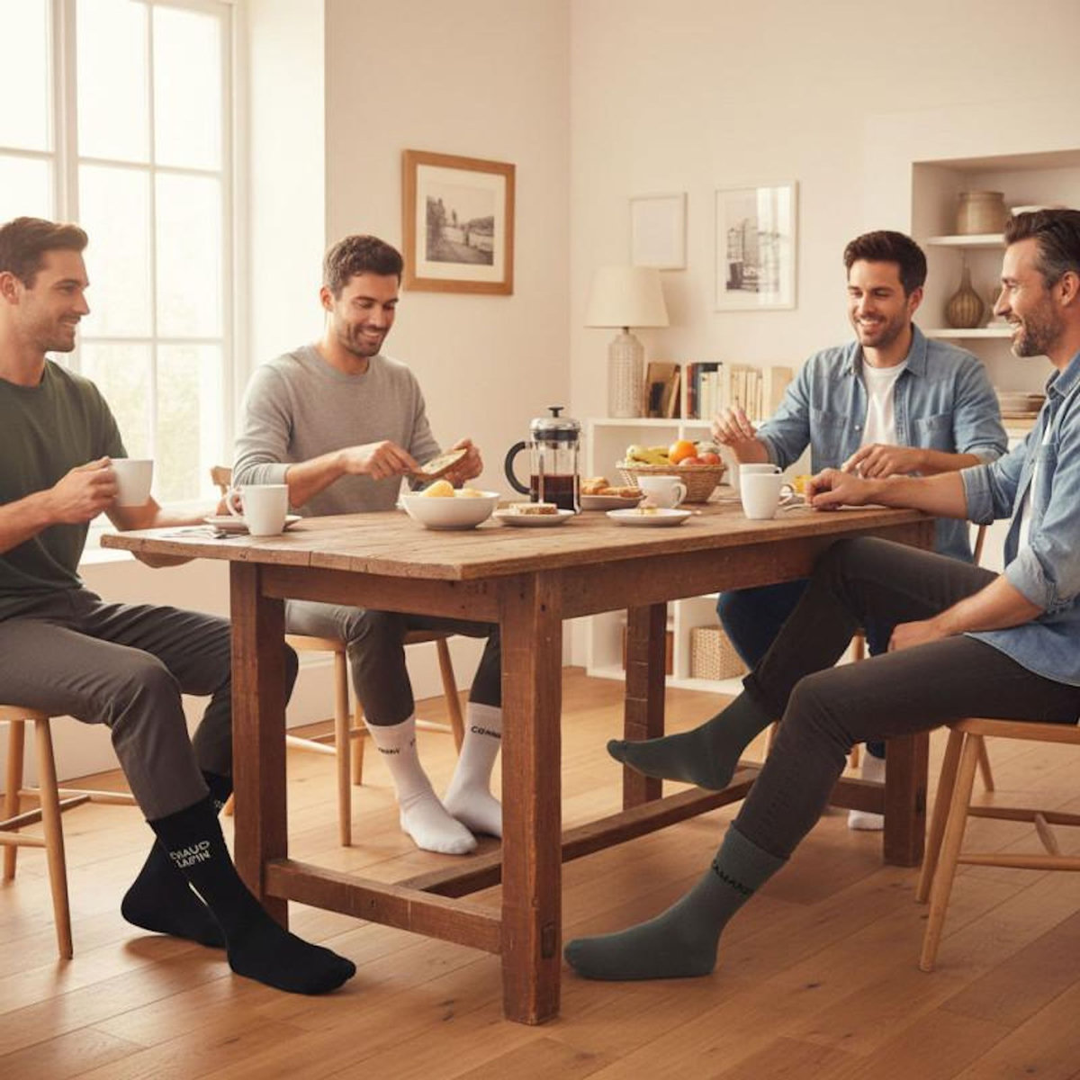 OZABI OZABI Chaussettes Homme Message Humoristiques Pack de 4 Paires