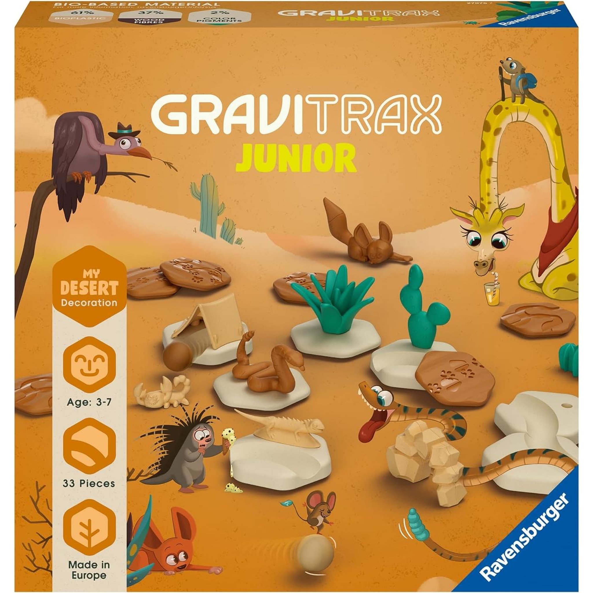 RAVENSBURGER Gravitrax Junior - Circuit de billes - Jeu de construction créatif