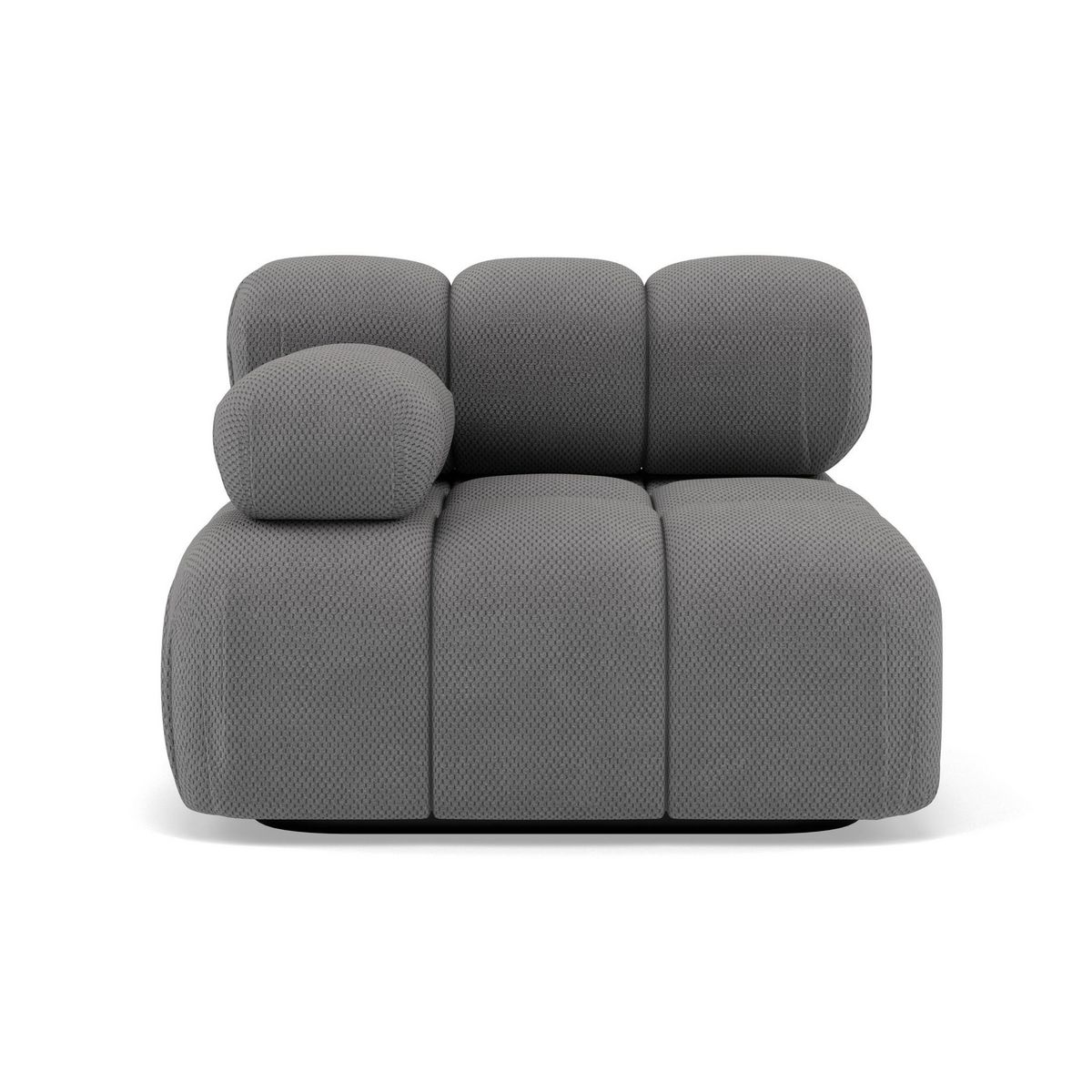 LISA DESIGN Ruby - module d'assise gauche en velours texturé