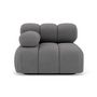 Voir la diapositive 2 : LISA DESIGN Ruby - module d'assise gauche en velours texturé
