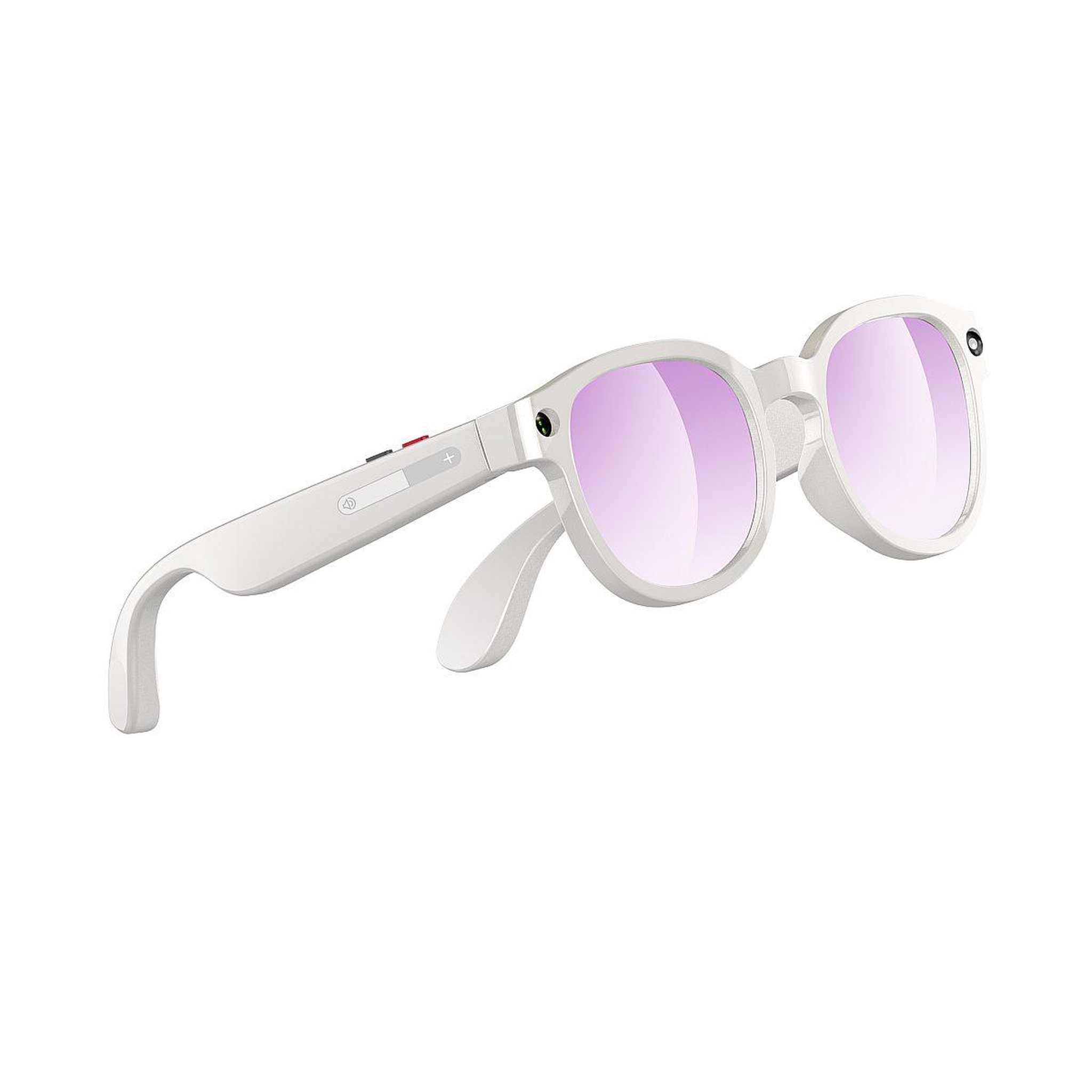 Voir la diapositive 5 : SYNERFIT Lunettes caméra NASA Futura - 8 Mpx 1080p, Bluetooth 5.4, IA vocale - Blanc / Incolore