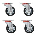 VIDAXL Roulettes pivotantes 4 pcs 75 mm