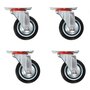 Voir la diapositive 1 : VIDAXL Roulettes pivotantes 4 pcs 75 mm