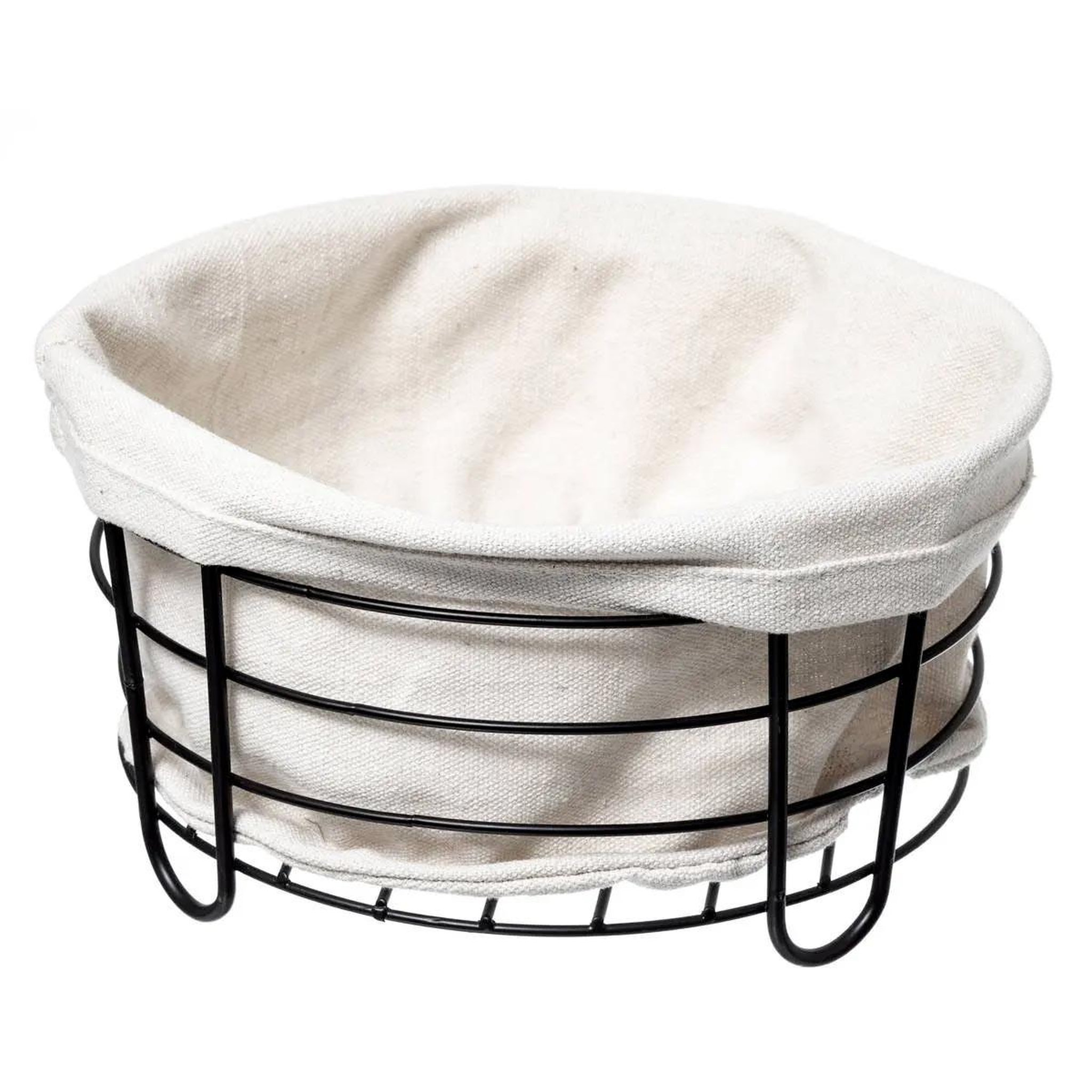 FIVE Panier multi-usage en métal  bistrot  21cm blanc