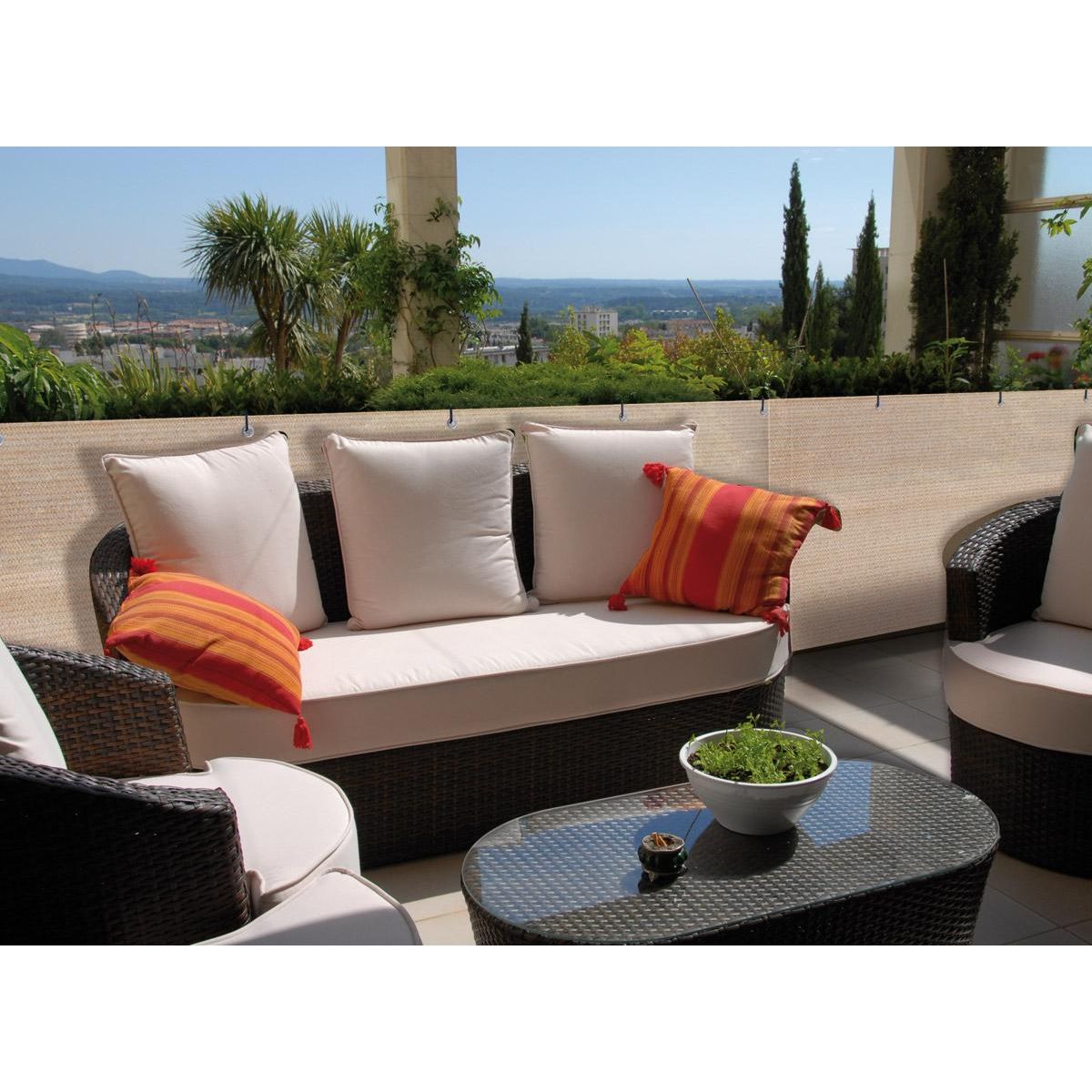 Jardiline Brise vue pour grillage 500 x H.120 cm Sable - Jardiline