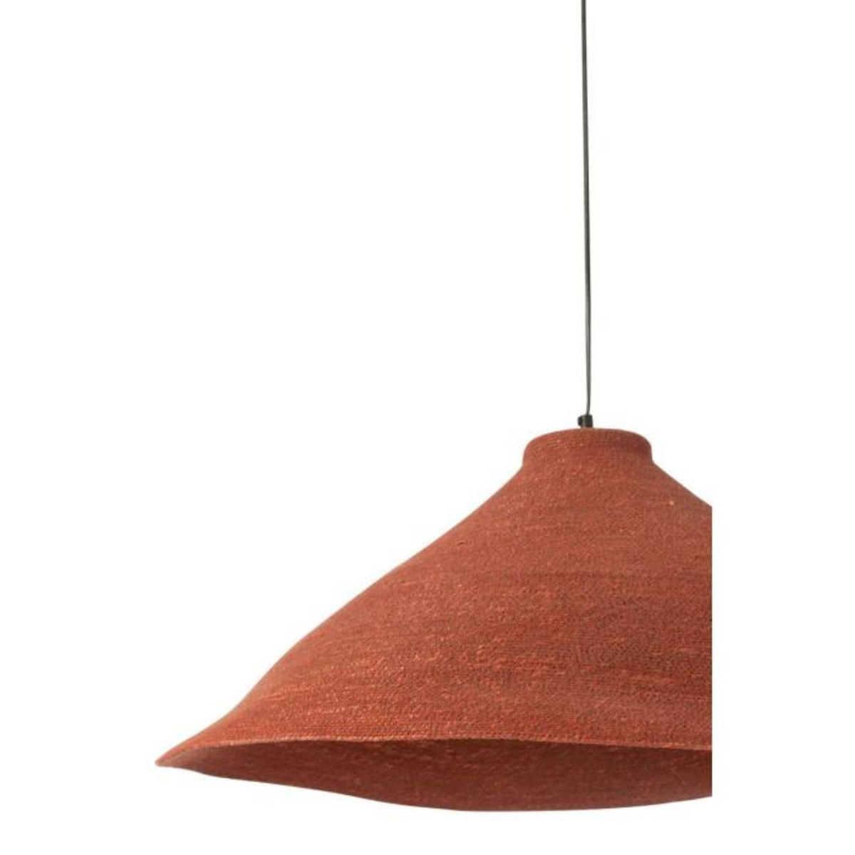 Paris Prix Lampe Suspension en Jonc de Mer  Angelique  82cm Terracotta