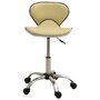 Voir la diapositive 2 : VIDAXL Chaise de bureau Creme Similicuir