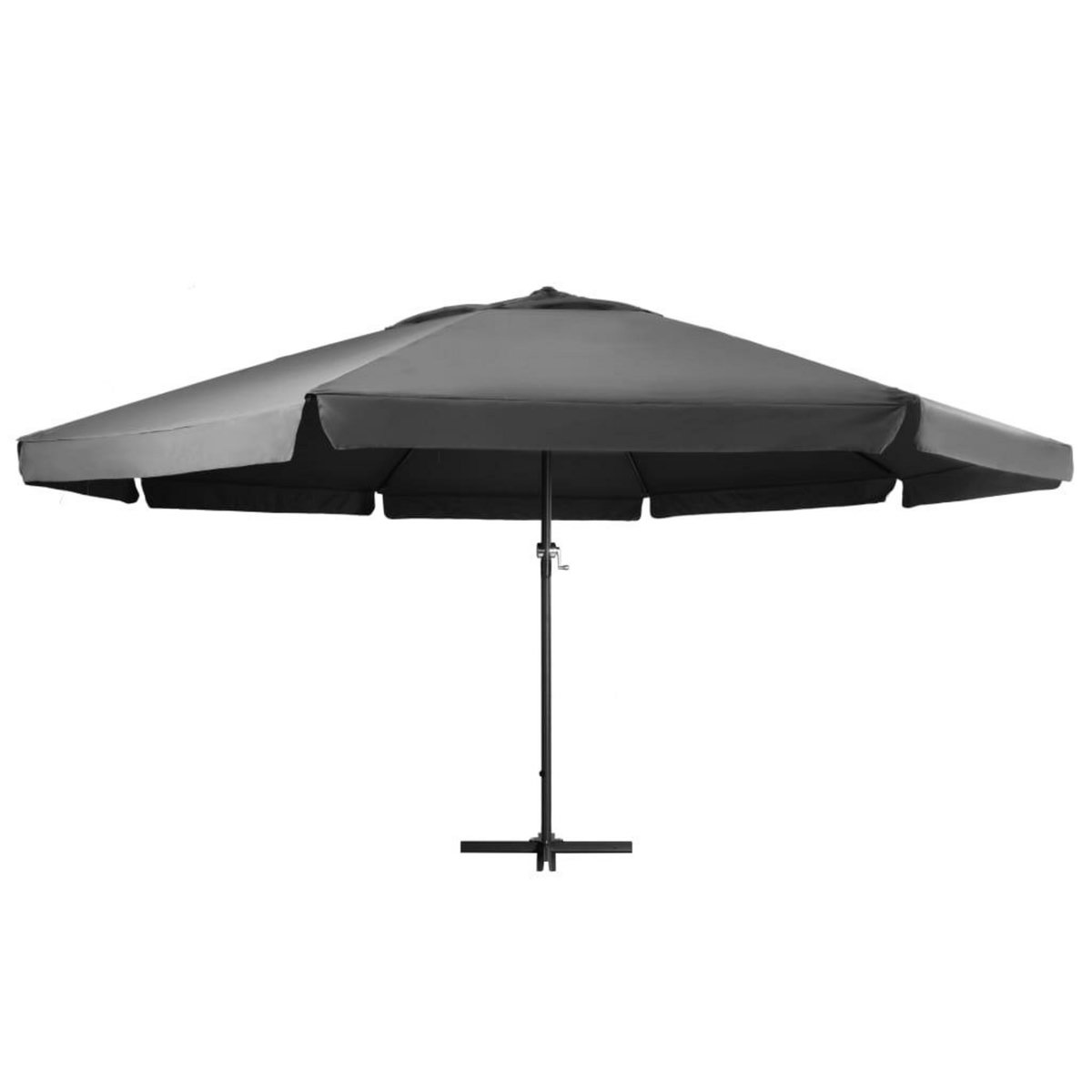 VIDAXL Parasol de jardin avec mat en aluminium 600 cm anthracite