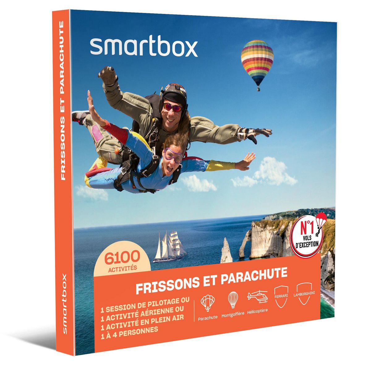 Smartbox Frissons et parachute - Coffret Cadeau Sport & Aventure