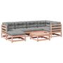 Voir la diapositive 2 : VIDAXL Salon de jardin 7 pcs et coussins bois massif sapin de douglas