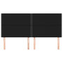 Voir la diapositive 3 : VIDAXL Tetes de lit 4 pcs Noir 90x5x78/88 cm Tissu